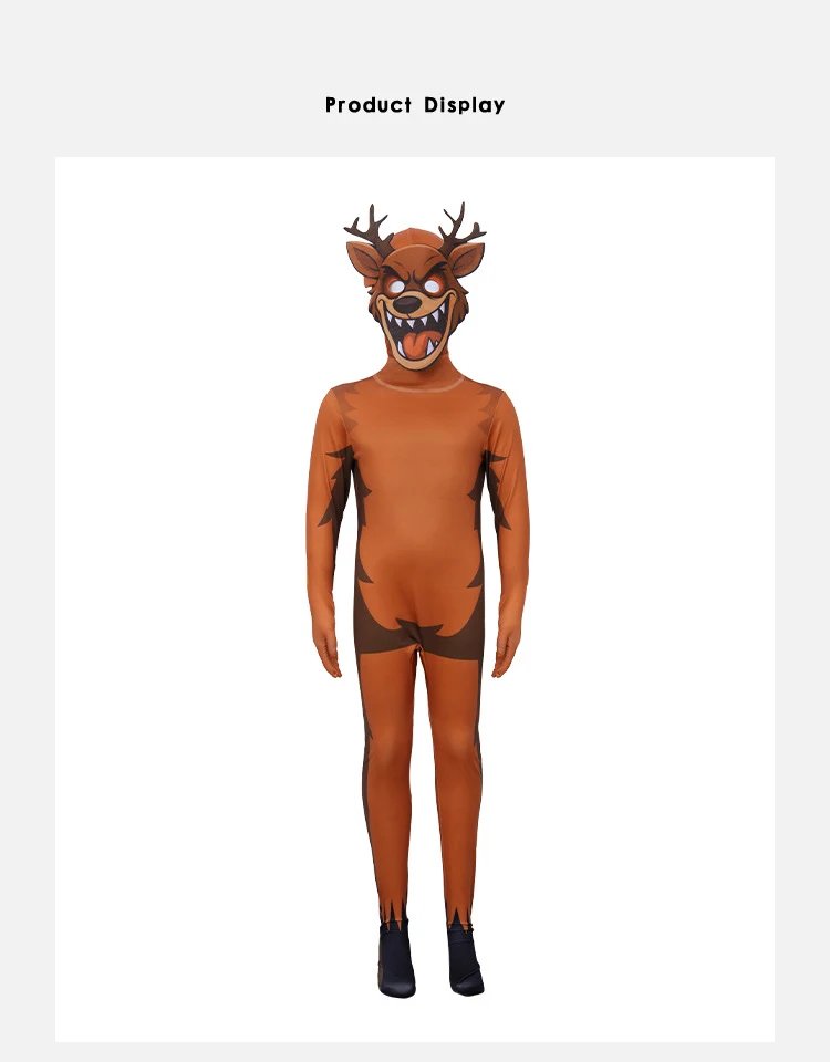 99 Nights In The Forest Deer Kids Cosplay Costume Animal Deer Cosplay Jumpsuit Halloween Party Costumes for adult childre girl