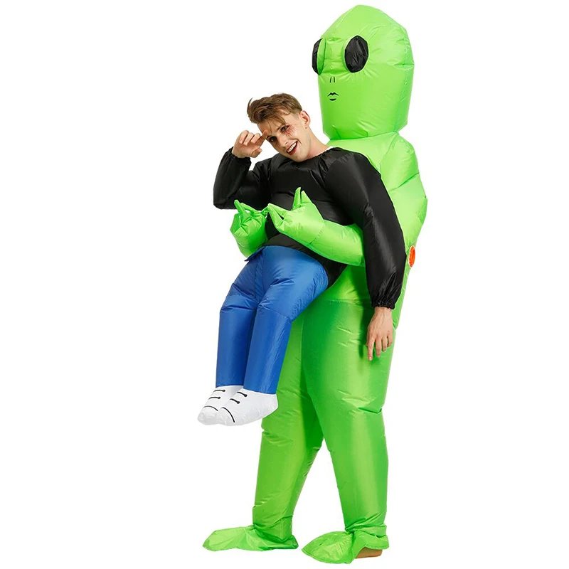 Alien inflatable suit Alien Monster Inflatable Costume Scary Green Alien Cosplay Costume For Adult  Party Festival Stage