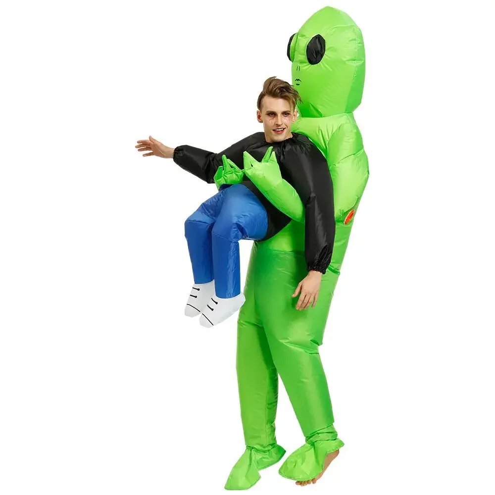 Alien inflatable suit Alien Monster Inflatable Costume Scary Green Alien Cosplay Costume For Adult  Party Festival Stage