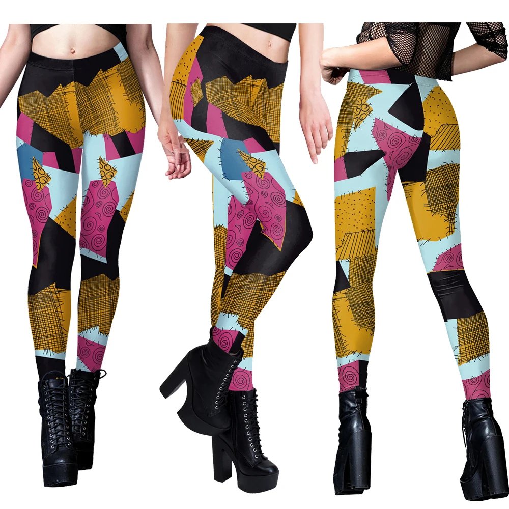Halloween Anime Movie Sally Cosplay Dress Party Set Costume Christmas Women Slim Jumpsuit Catsuit Zentai Bodysuit Gothic Leggins