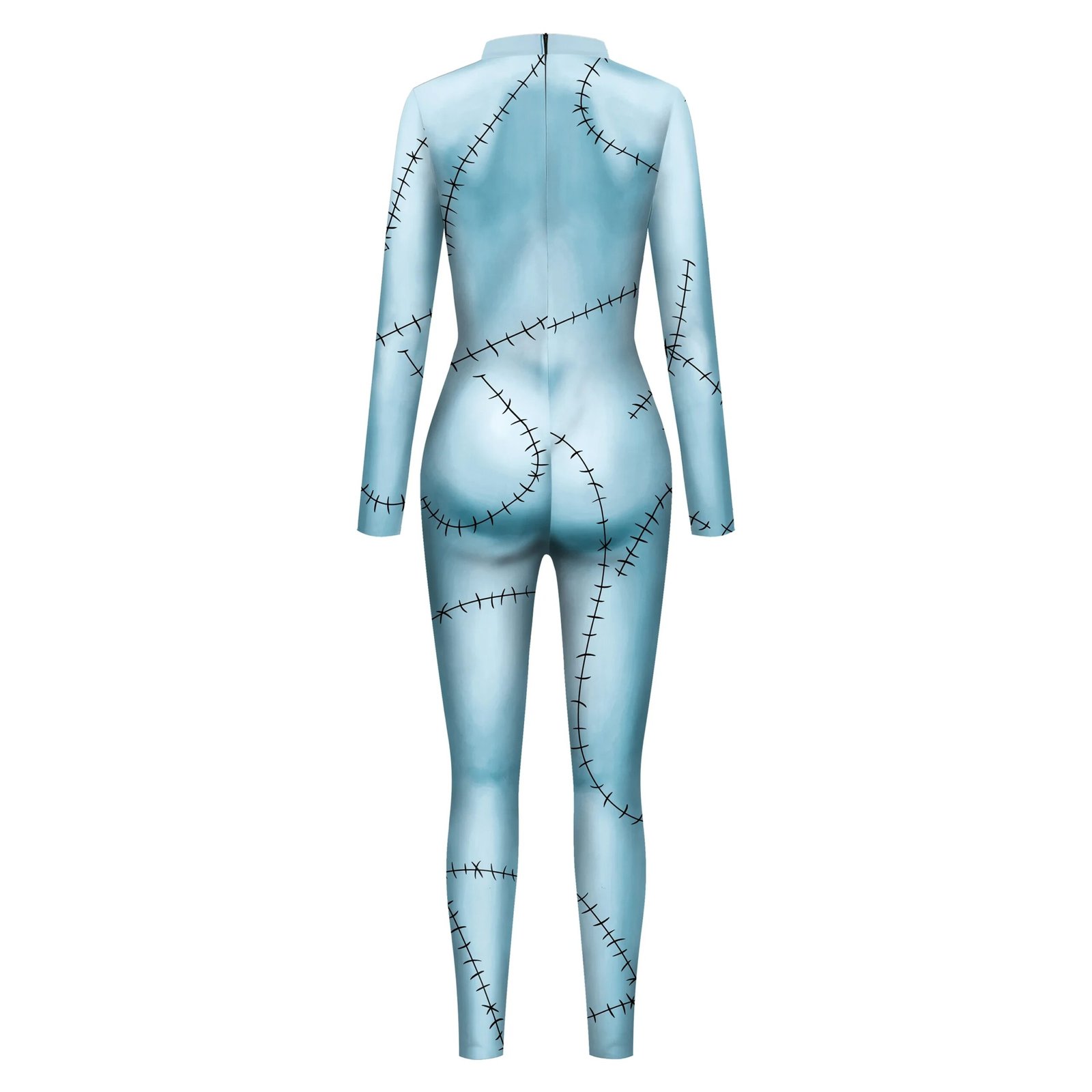 Cosplay Movie Sally Costume Women Zentai Bodysuits Dress Set Nightmare Christmas Disguise Party Scary Sally Leggings Halloween