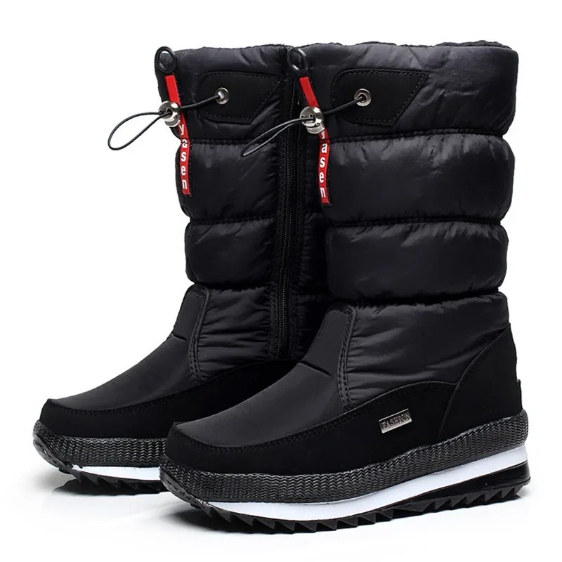 Fashion Warm Women Boot Women's Snow Boots Platform Winter Boots Waterproof Non-slip Boots Plush Fur Mid-calf Boot Botas Mujer