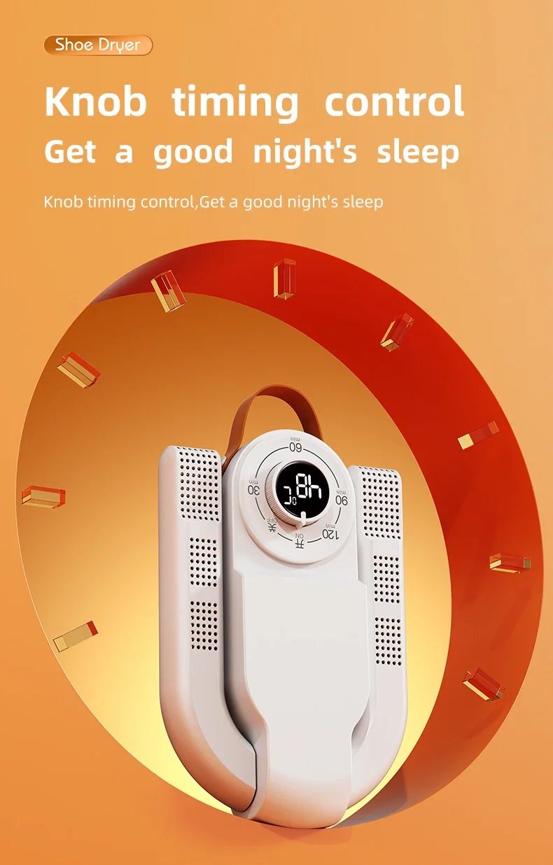 Intelligent Timer Shoe Dryer Adjustable Dryer Quick Drying Deodorizing Sterilizing Shoe Dryer Household Shoe Warmer Heater