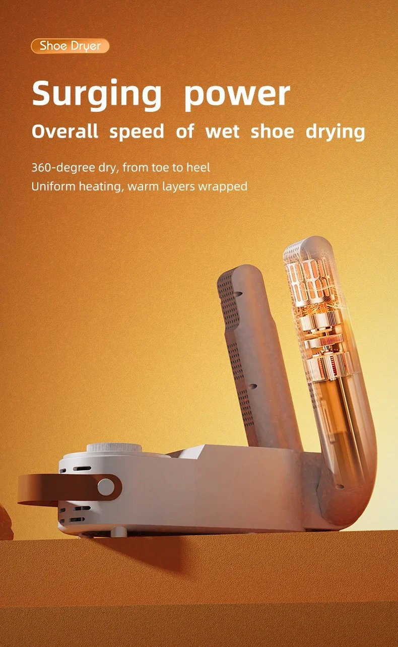 Intelligent Timer Shoe Dryer Adjustable Dryer Quick Drying Deodorizing Sterilizing Shoe Dryer Household Shoe Warmer Heater