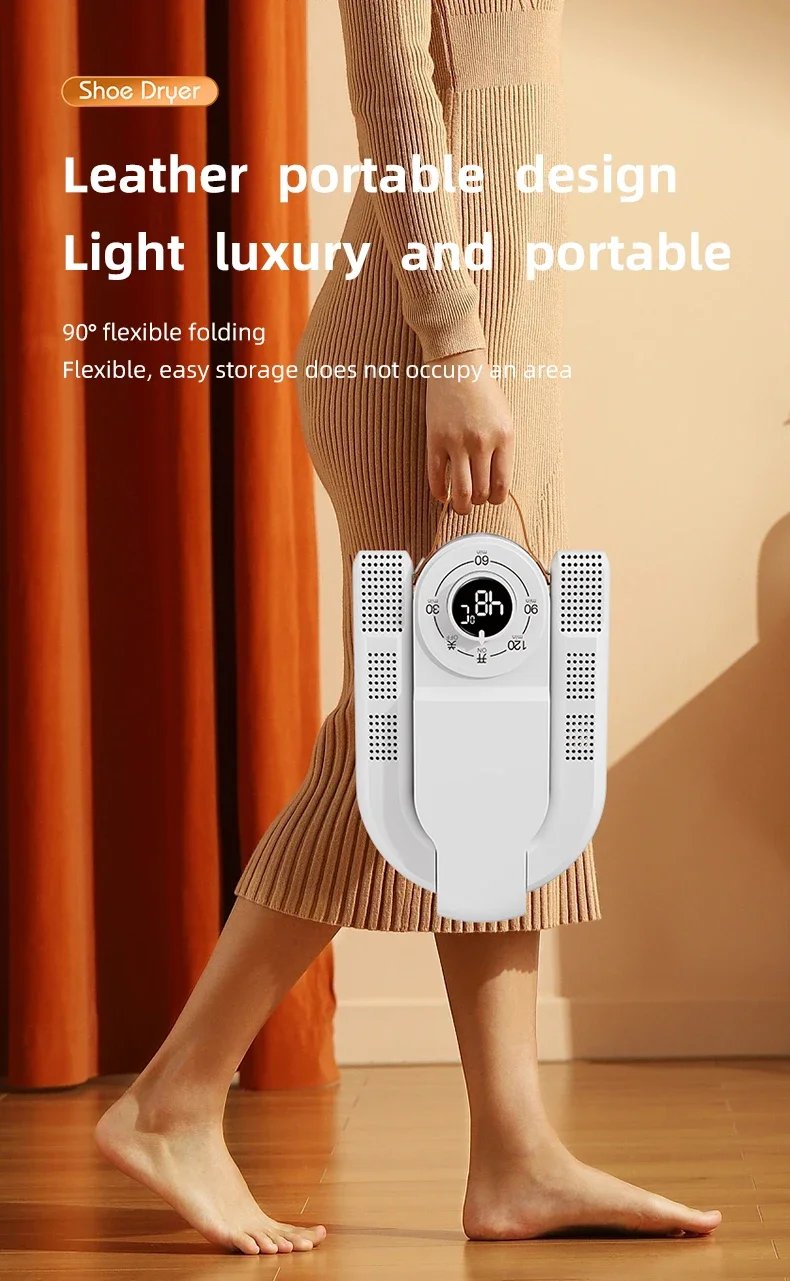 Intelligent Timer Shoe Dryer Adjustable Dryer Quick Drying Deodorizing Sterilizing Shoe Dryer Household Shoe Warmer Heater