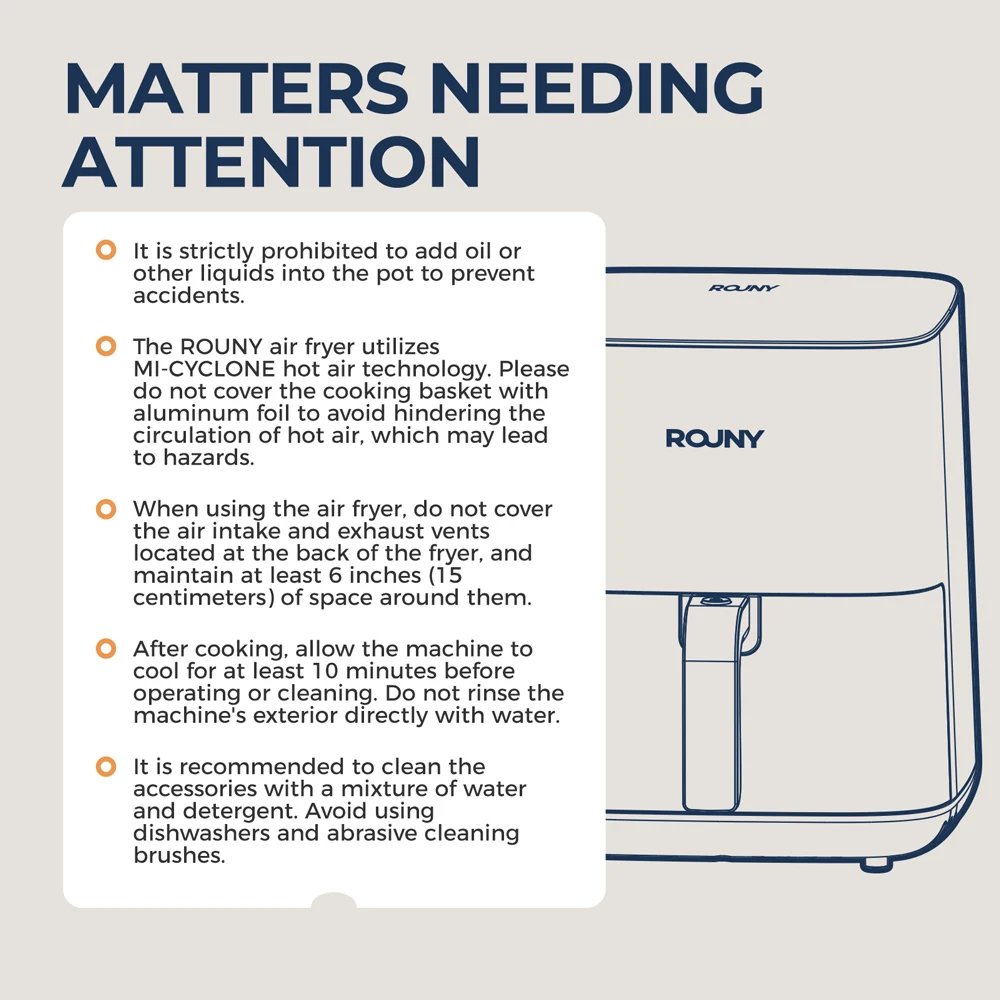 5L Air Fryer, Electric Hot fryer Oven Oilless Cooker with Touch Control & Nonstick Basket & Visible Window, Family Size