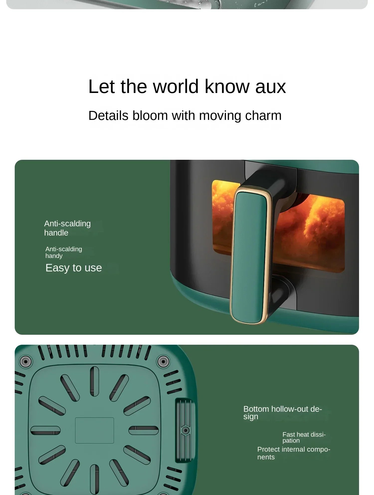 220V AUX Air Fryer and Oven Combo: Multifunctional, Fully Automatic, No Oil Technology, Easy-to-clean AF 220V AUX Air Fryer and Oven Combo: Multifunctional, Fully Automatic, No Oil Technology, Easy-to-clean AF